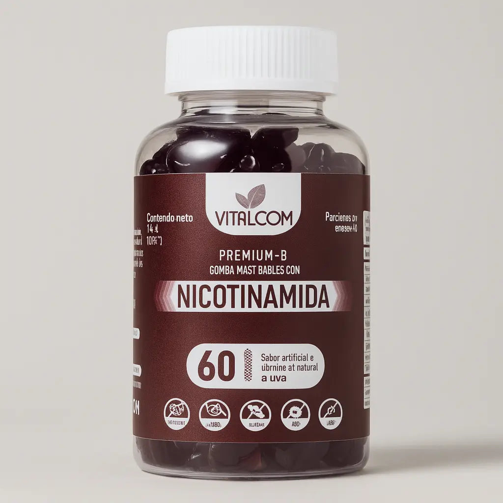 Gomas Nicotinamida Vitalcom X60 || Renueva tu piel y mente